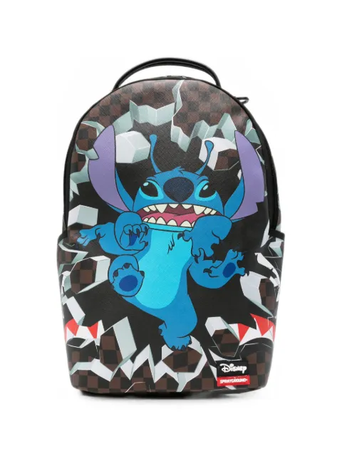 Sprayground x Disney Stitch Breakout check-print backpack