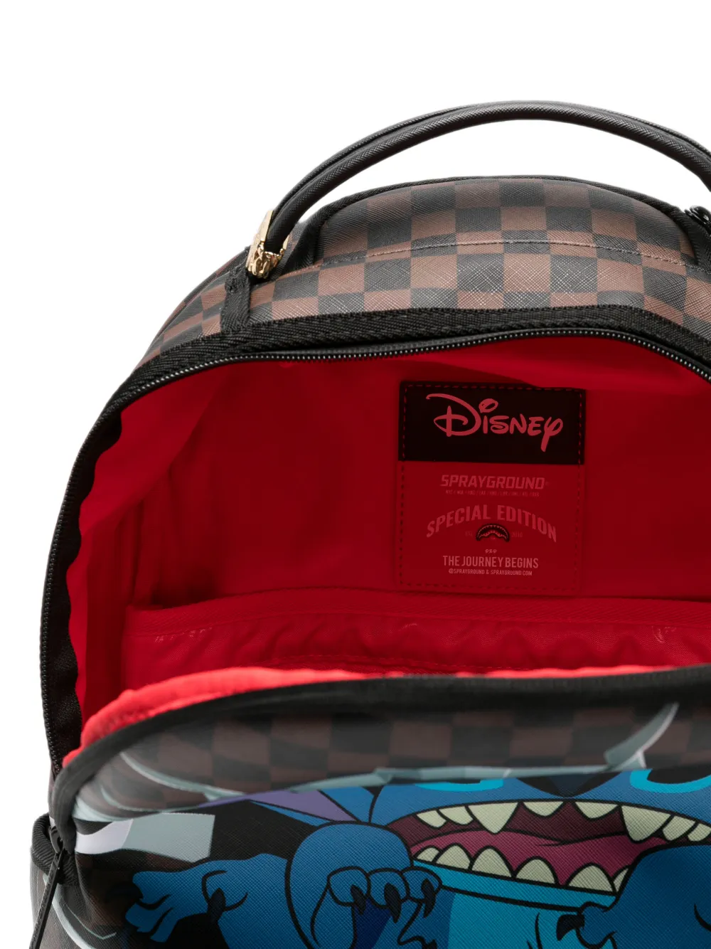 Sprayground x Disney rugzak met stikselprint Bruin