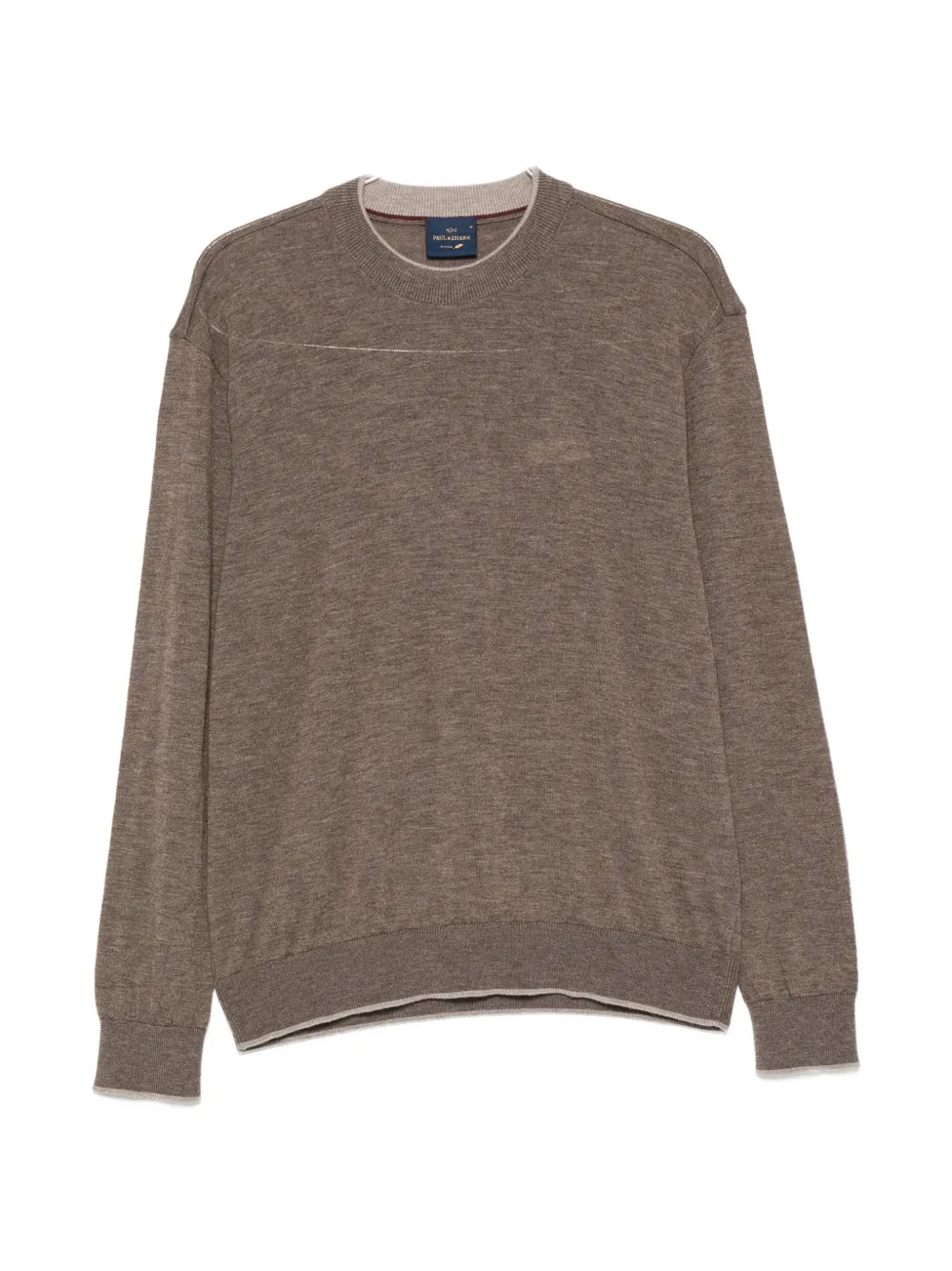 Paul & Shark long-sleeve crew neck sweater - Marrone