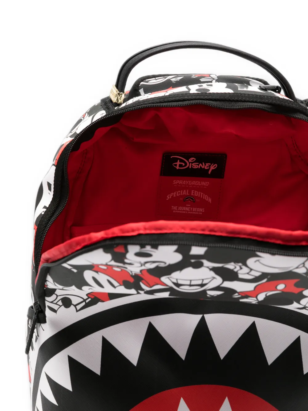 Sprayground Shark Mouth rugzak met grafische print Zwart