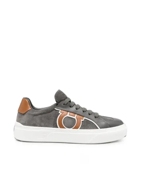 Ferragamo Gancini suede sneakers