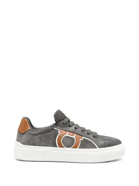 Ferragamo Gancini suede sneakers