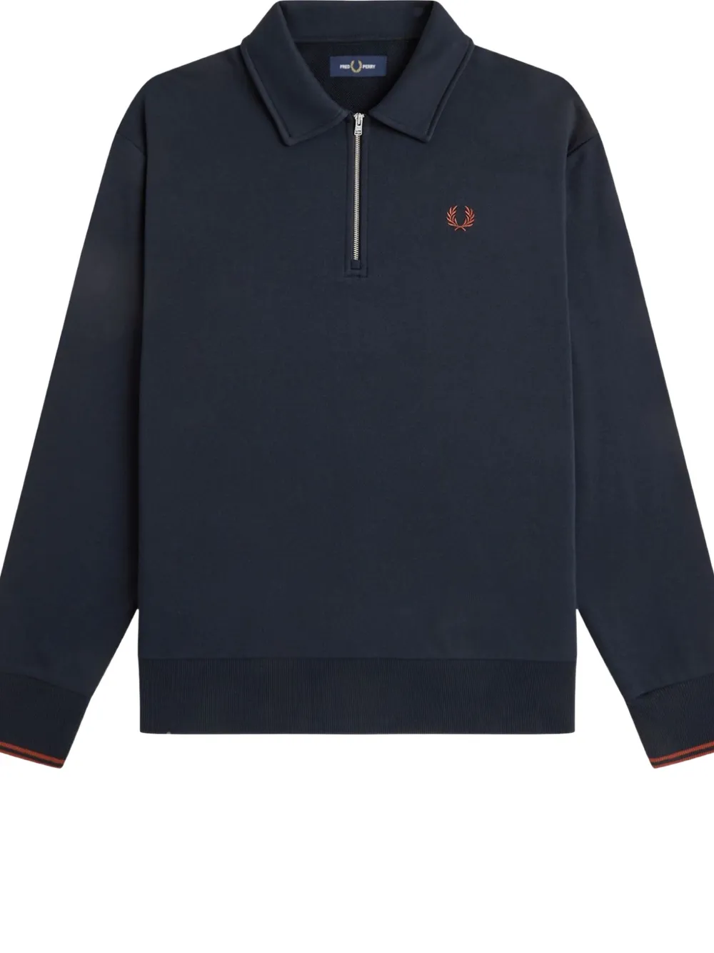 Fred Perry Poloshirt met halve rits Blauw