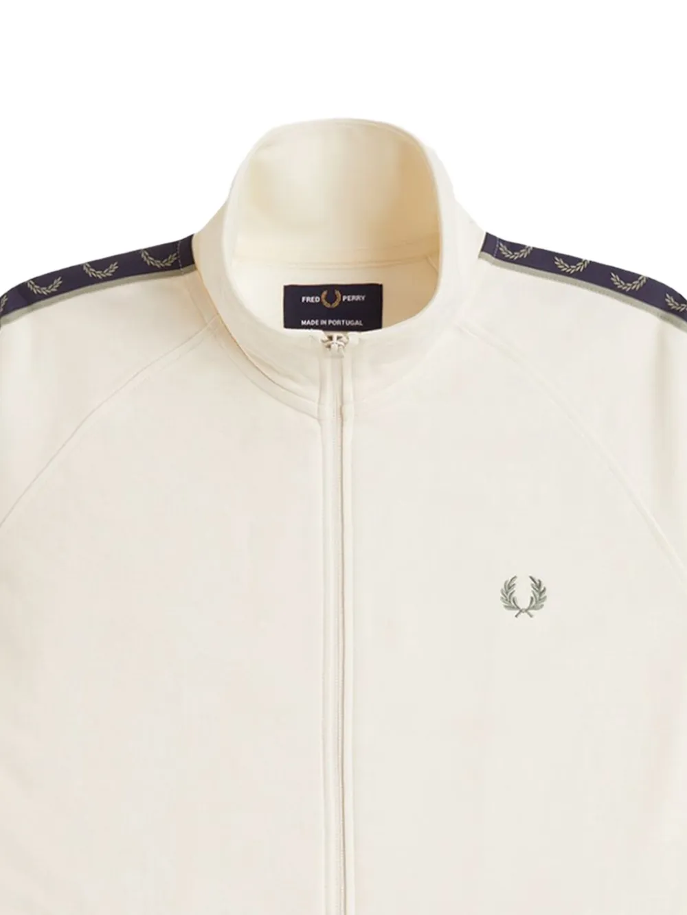 Fred Perry Sweater met geborduurd logo Beige