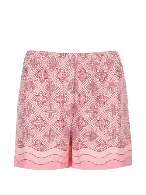 Casablanca shorts de seda Radiating Monogram