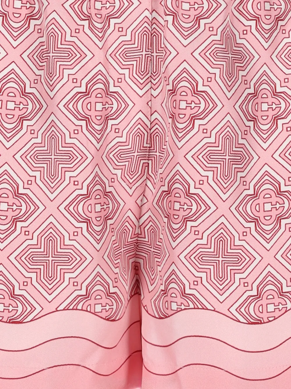 Casablanca Radiating Monogram zijden shorts Roze