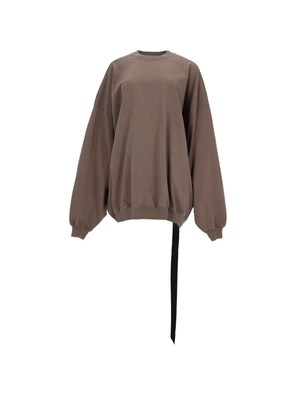 Rick Owens DRKSHDW long-sleeve strap-detail sweater - Marron Rick Owens DRKSHDW long-sleeve strap-detail sweater - Marron