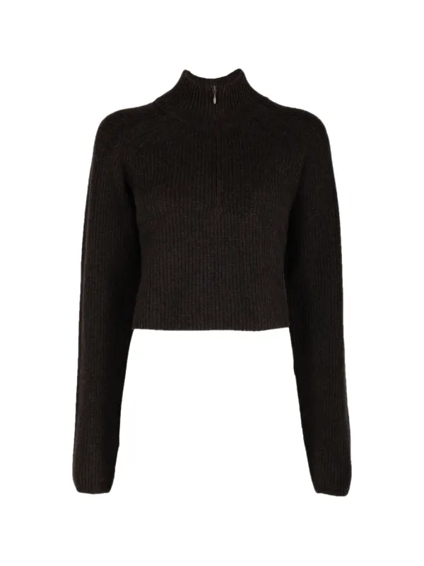 Le Kasha Tiboli Ribbed-knit Sweater in Brown