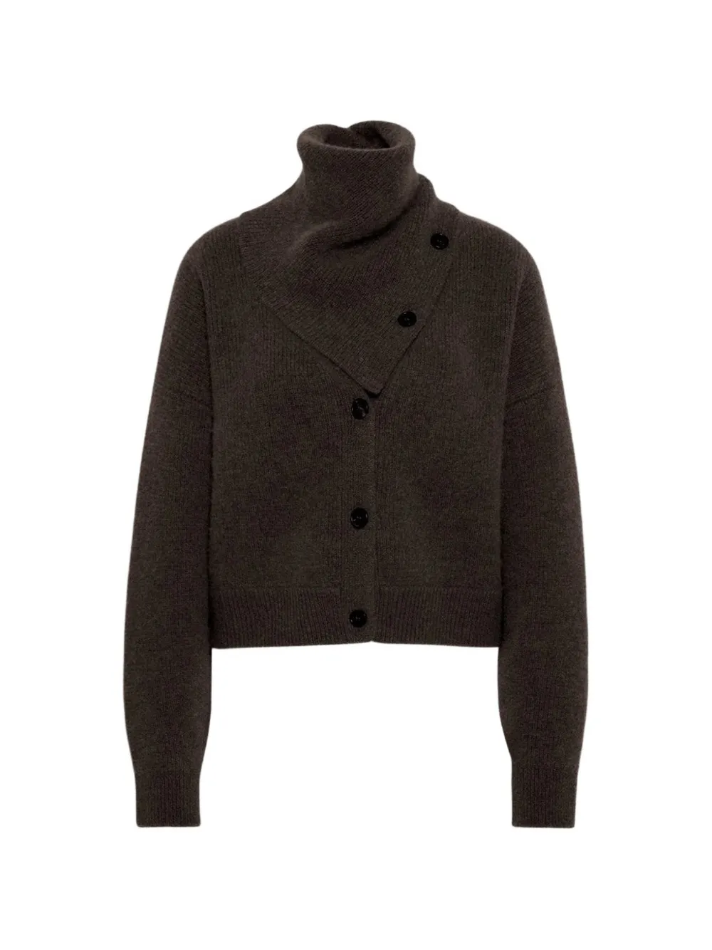 Le Kasha Cardigan Derios con bottoni - Marrone