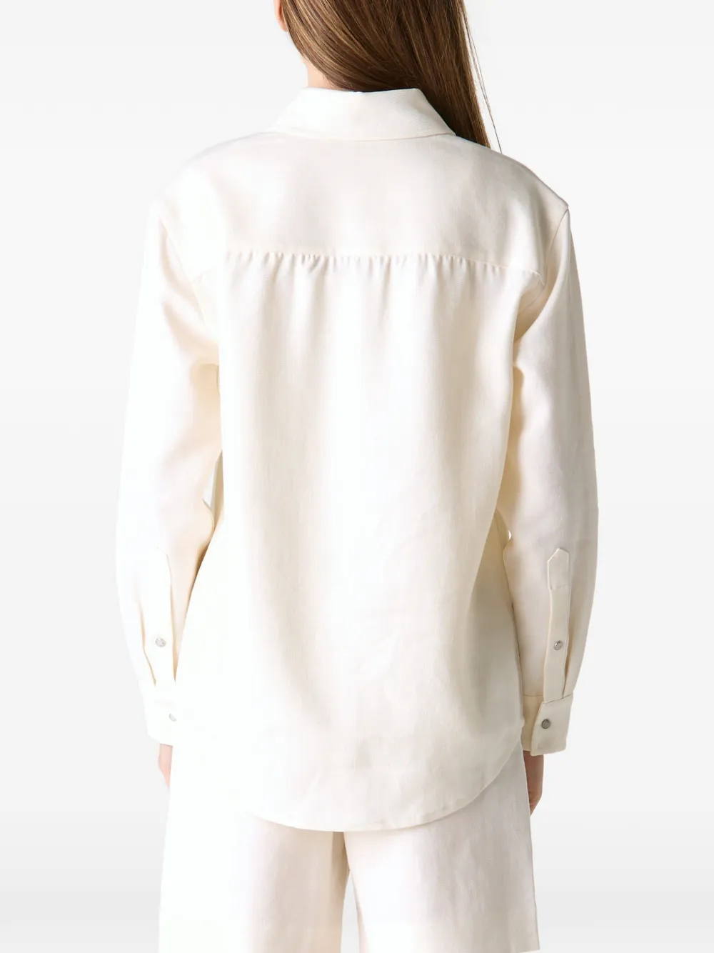 GOD'S TRUE CASHMERE Moonstone linnen overhemd Beige