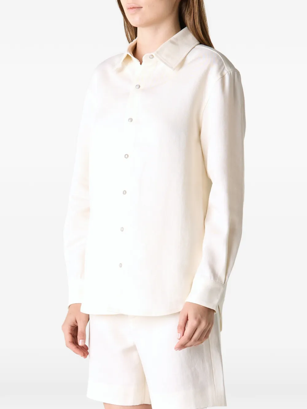 GOD'S TRUE CASHMERE Moonstone linnen overhemd Beige