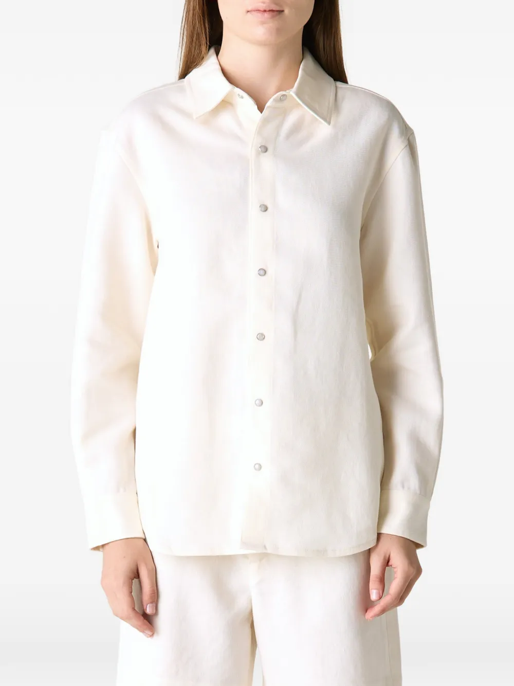 GOD'S TRUE CASHMERE linen shirt - Nude