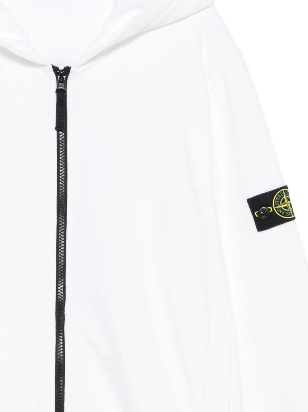 Stone Island Junior Sweater met logopatch Wit