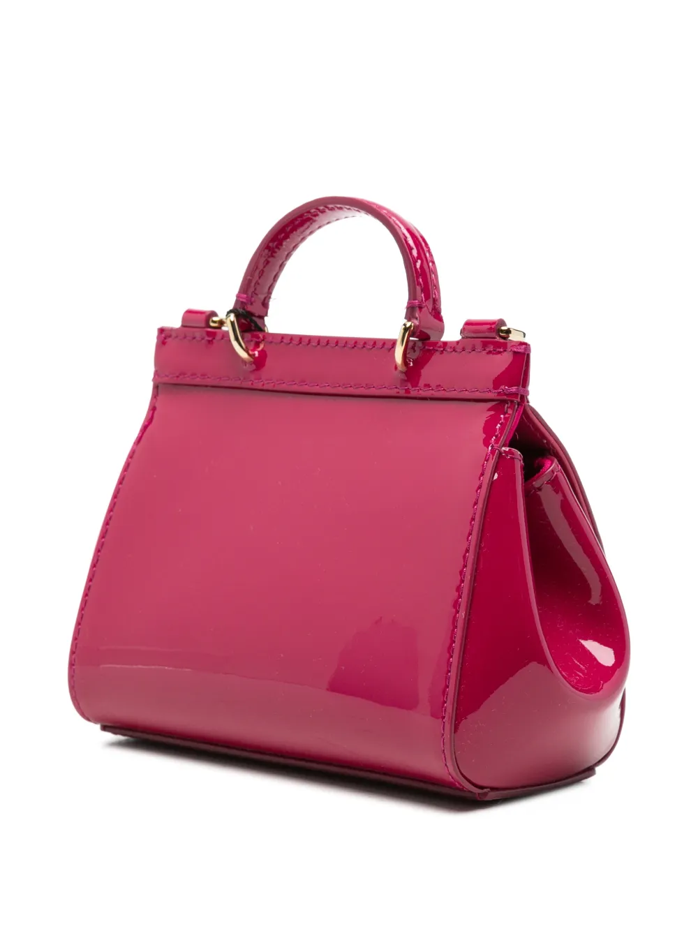 Dolce & Gabbana Kids Leren shopper met logoplakkaat Roze