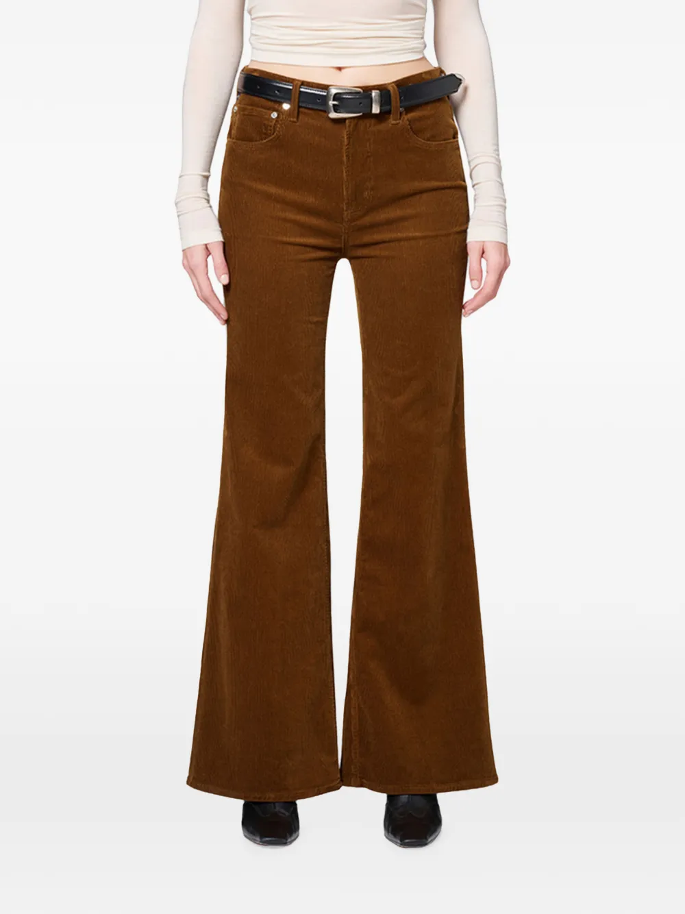 Citizens of Humanity corduroy flared trousers - Braun