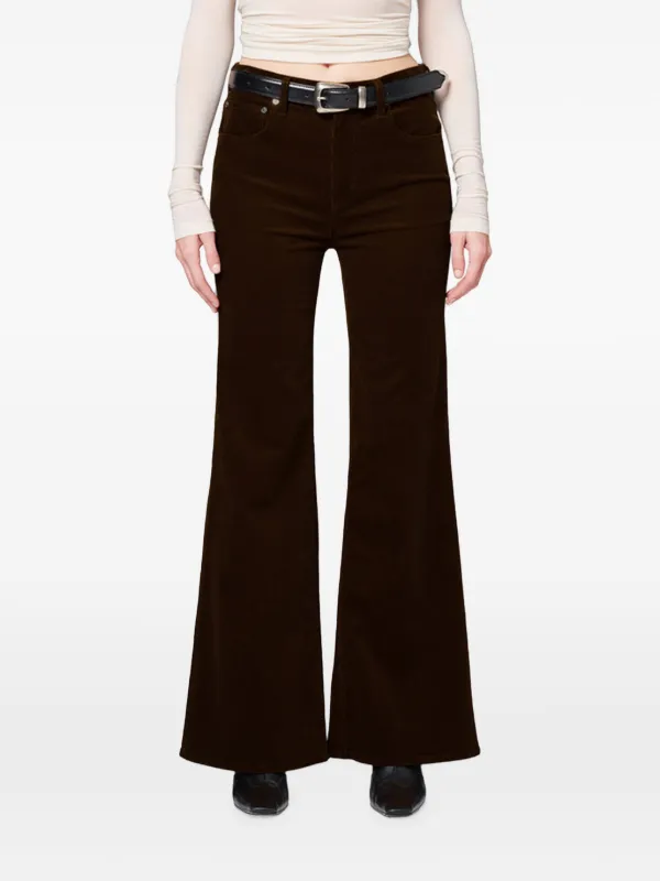 Citizens of Humanity Kimberly 70's Corduroy Flared Trousers in Green