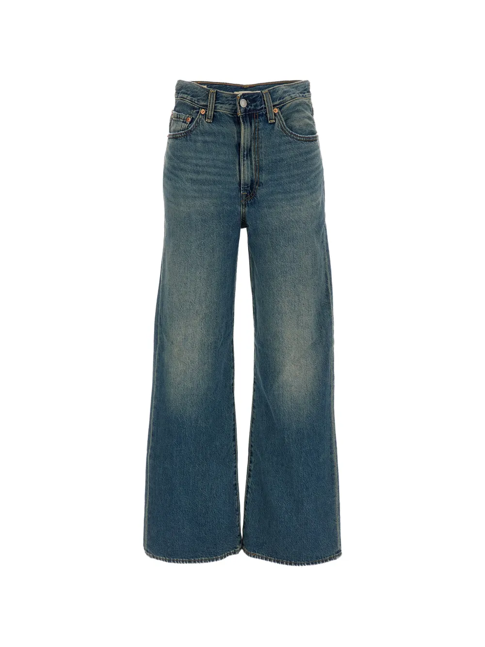 Levi's faded-effect wide-leg jeans - Blu