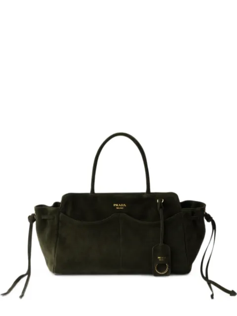Prada Carry large suede bag