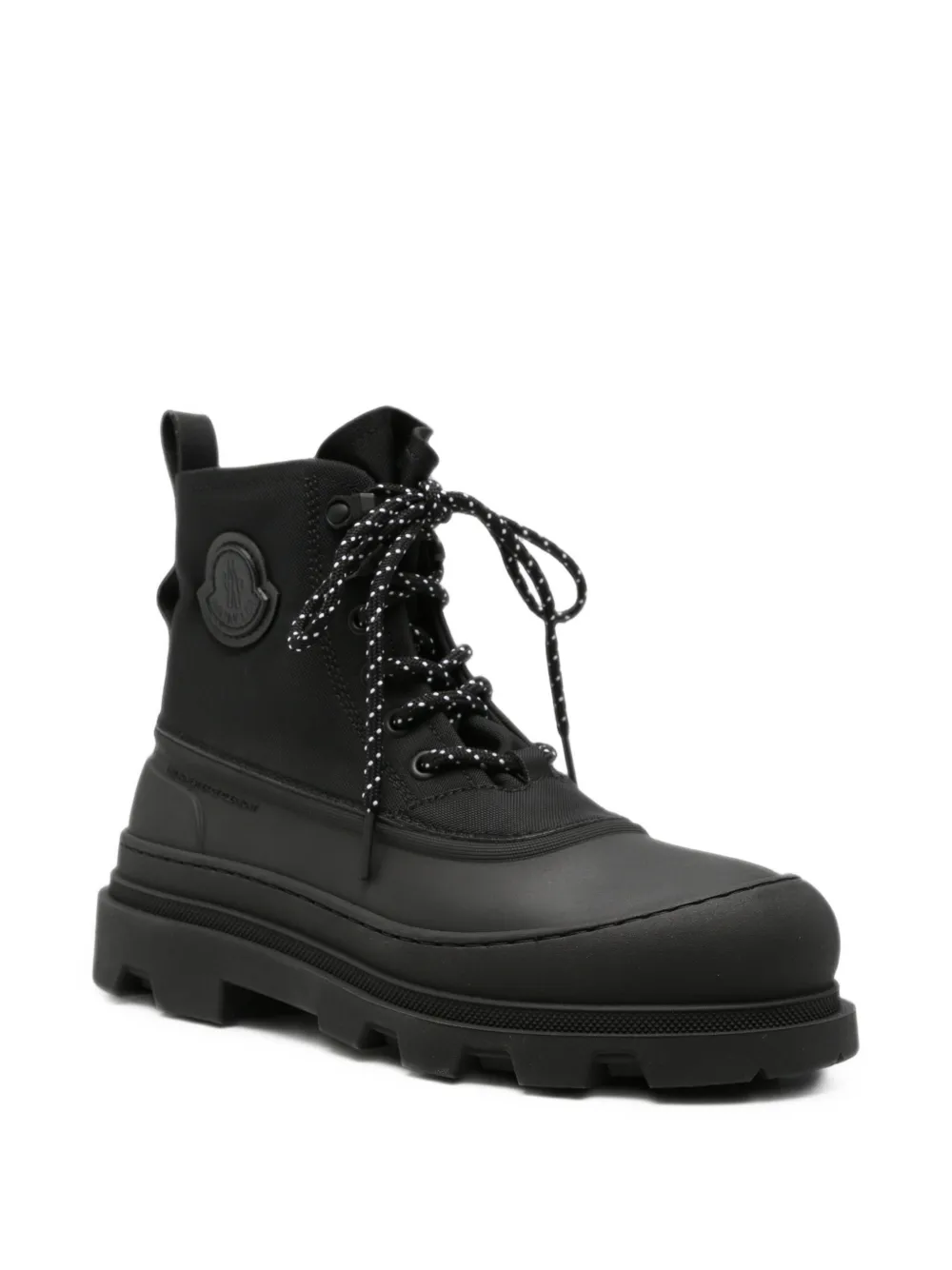 Moncler Vera panelled lace-up boots Zwart