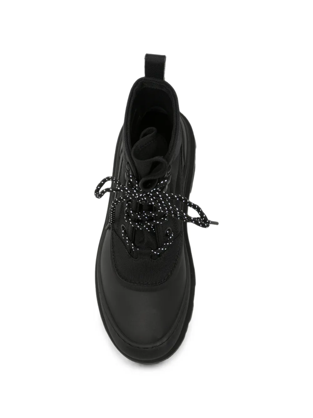 Moncler Vera panelled lace-up boots Zwart