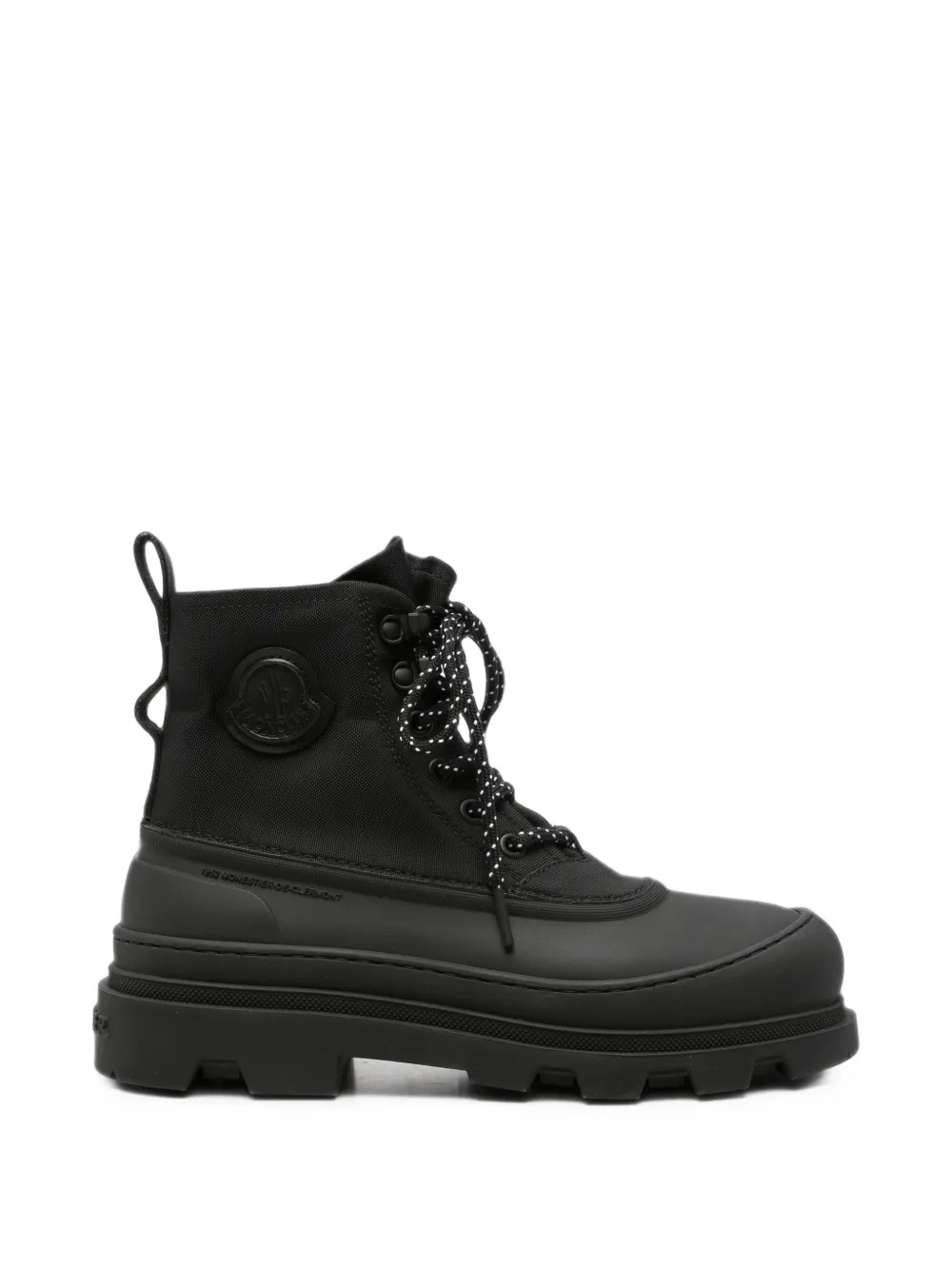 Moncler Vera panelled lace-up boots Zwart