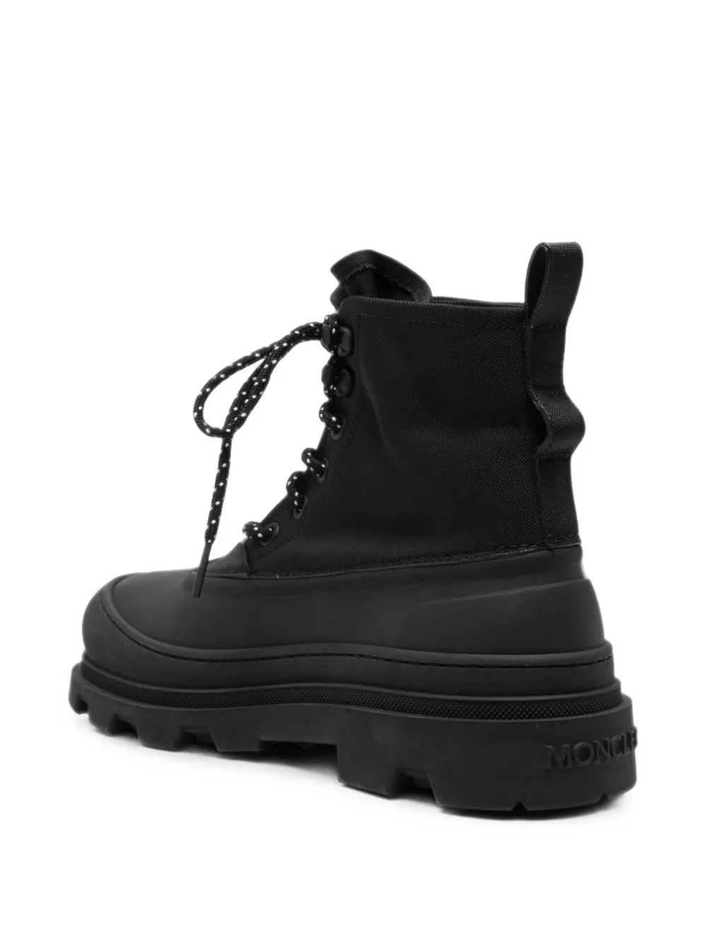 Moncler Vera panelled lace-up boots Zwart