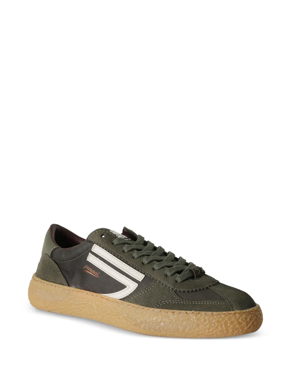 Puraai 1.01 Vintage sneakers met vlakken Groen