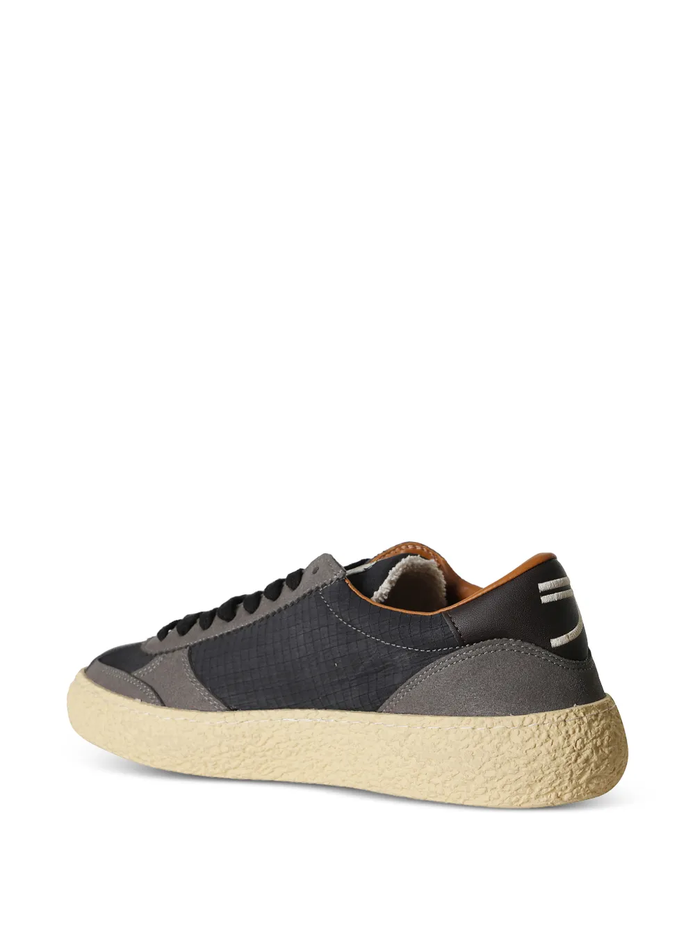 Puraai 1.01 Vintage ripstop sneakers met vlakken Grijs
