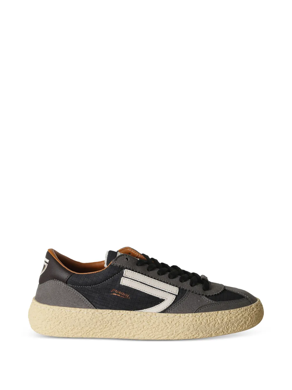 Puraai 1.01 Vintage ripstop sneakers met vlakken Grijs