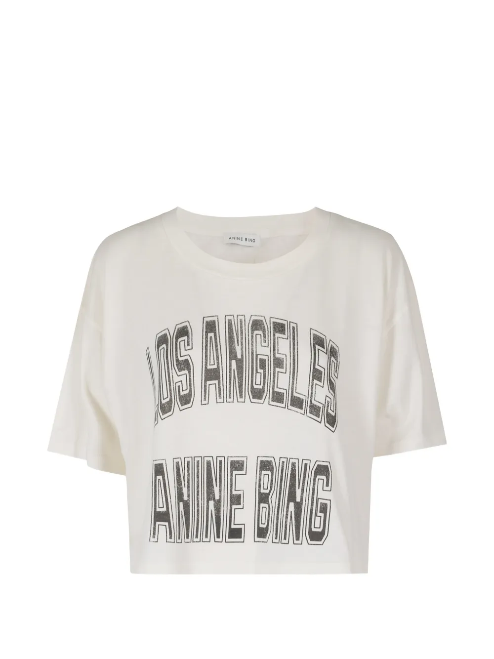 ANINE BING Johnny cropped T-shirt