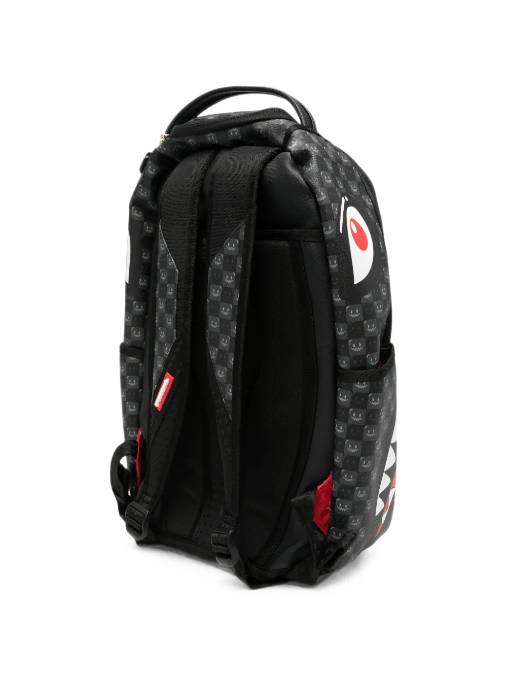 Sprayground Shark Mouth geruite rugzak Zwart