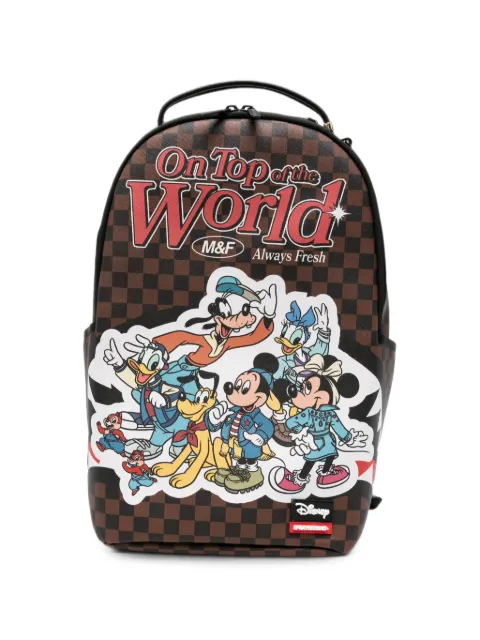 Sprayground mochila Disney Mickey & Friends con estampado de cuadros