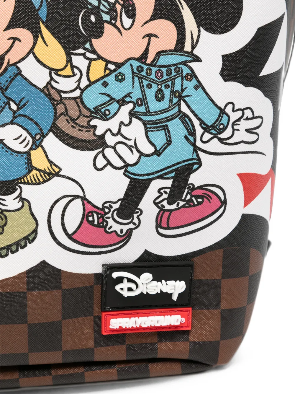 Sprayground Disney Mickey & Friends geruite rugzak Bruin