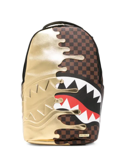 Sprayground Shark Mouth checkered backpack