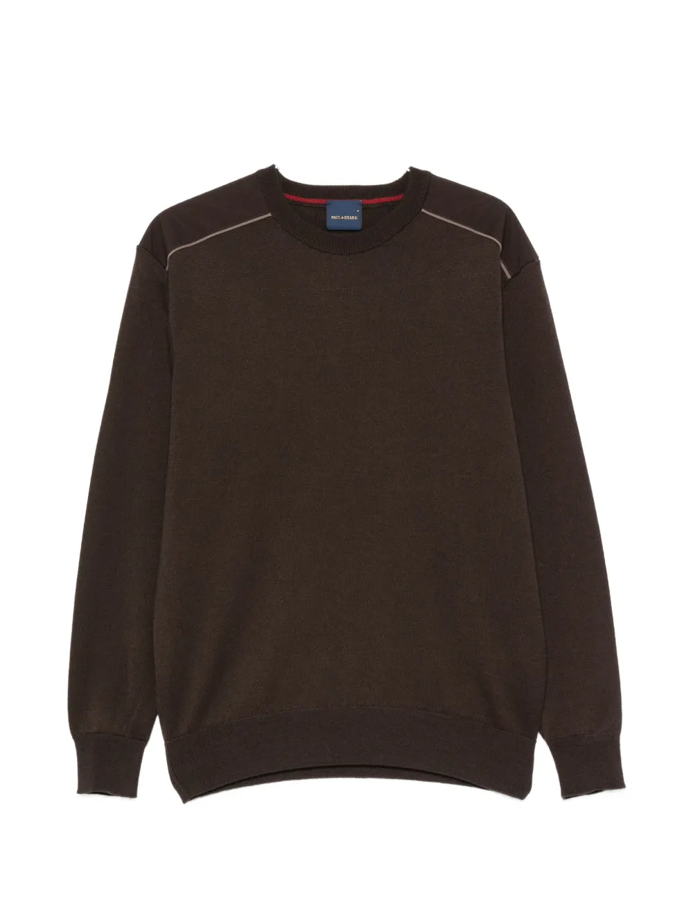Paul & Shark contrast-panel sweater - Marrone