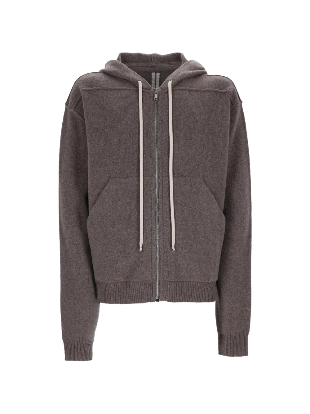 Rick Owens zip-up knit hoodie