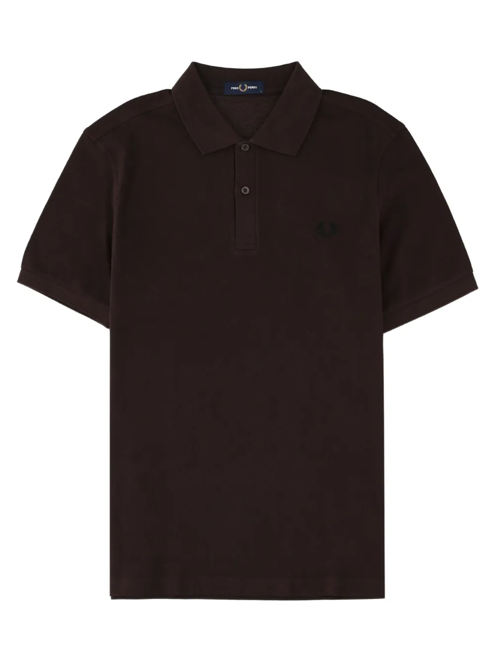 Fred Perry Laurel Wreath poloshirt met borduurwerk Bruin