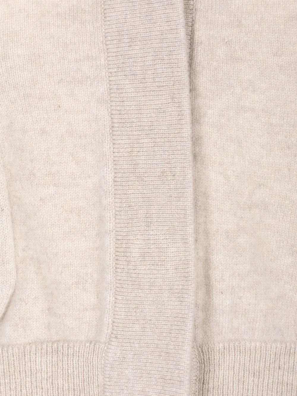 Le Kasha Cropped vest met V-hals Beige