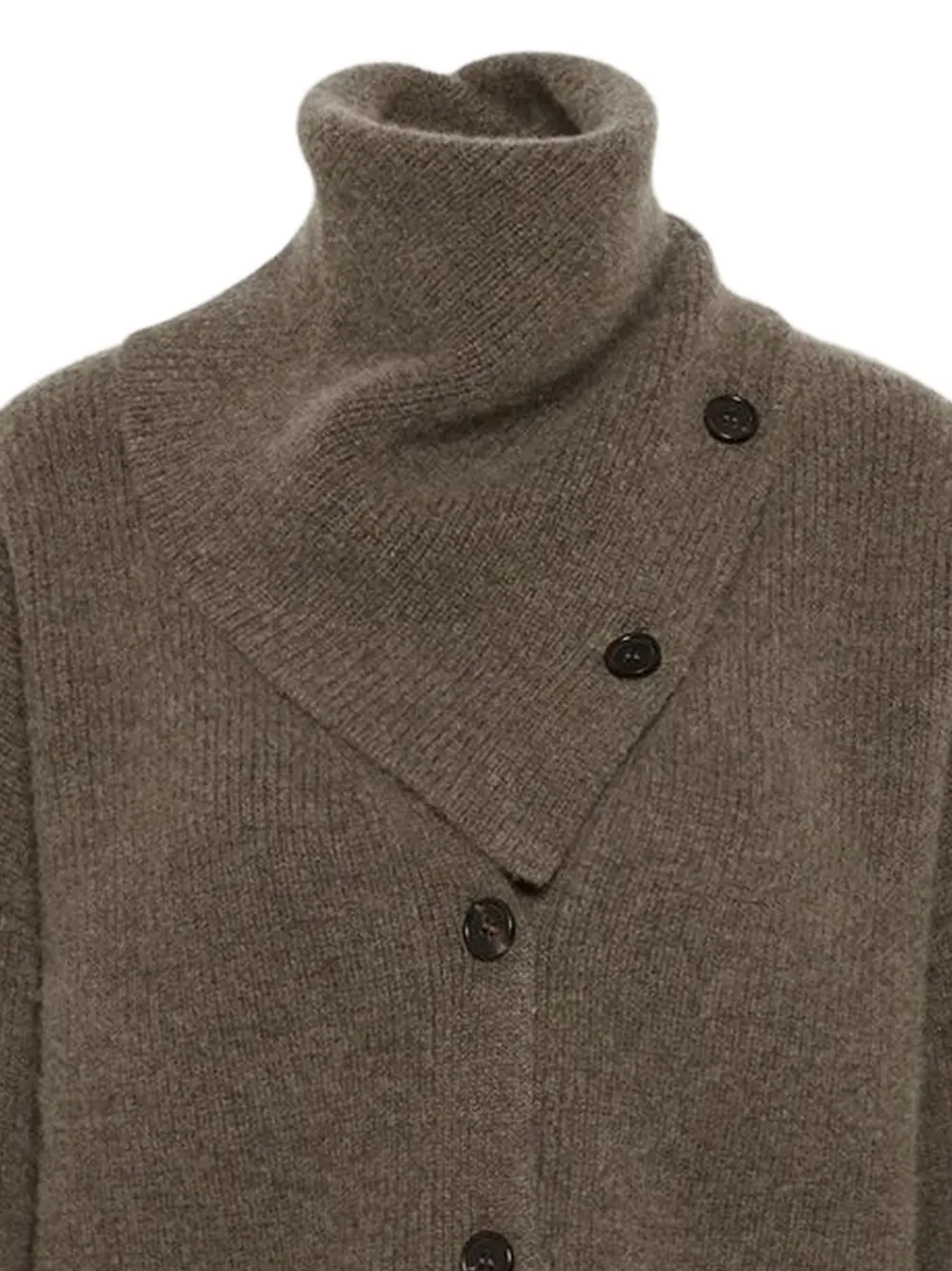 Le Kasha Derios Button-up Cardigan in Brown, view 2
