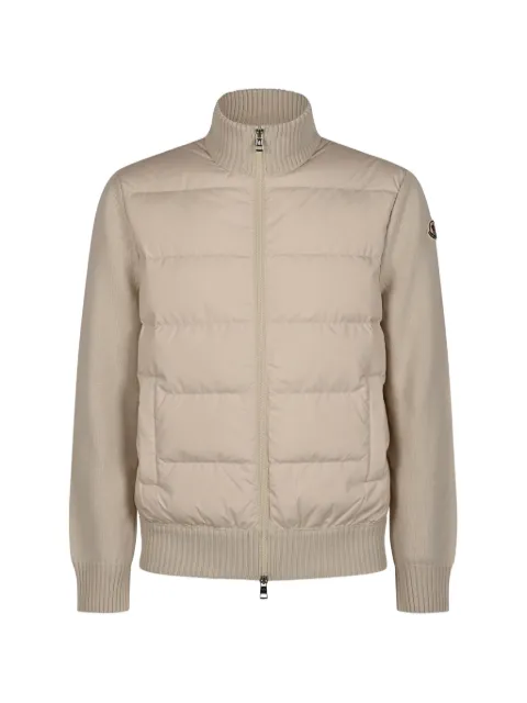 Moncler padded wool zip-up cardigan