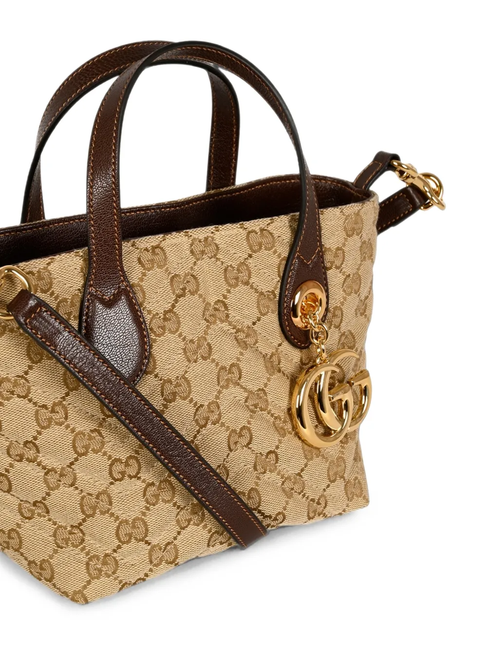 Gucci Kleine GG Marmont Supreme Double G shopper Beige