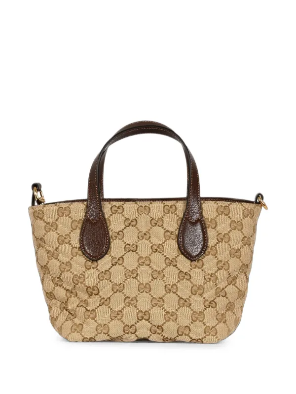 Gucci Small GG Marmont Supreme Double G Tote Bag | Neutrals | FARFETCH
