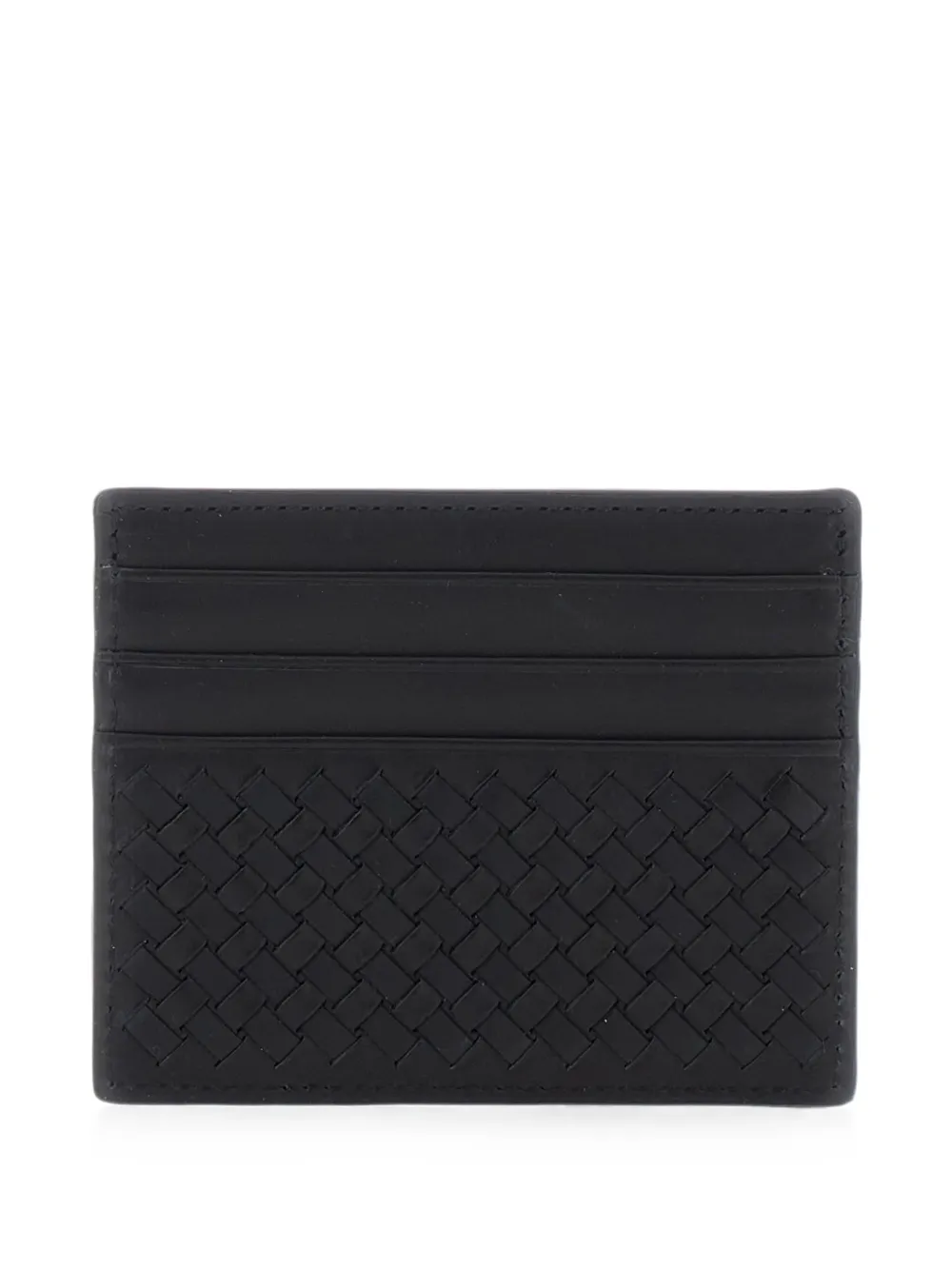 DRAGON DIFFUSION woven leather card holder - Schwarz