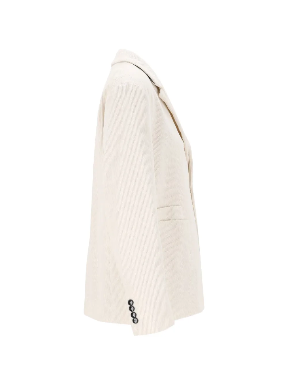 Barena Giacca Sabi ribfluwelen jack met gekerfde revers Beige