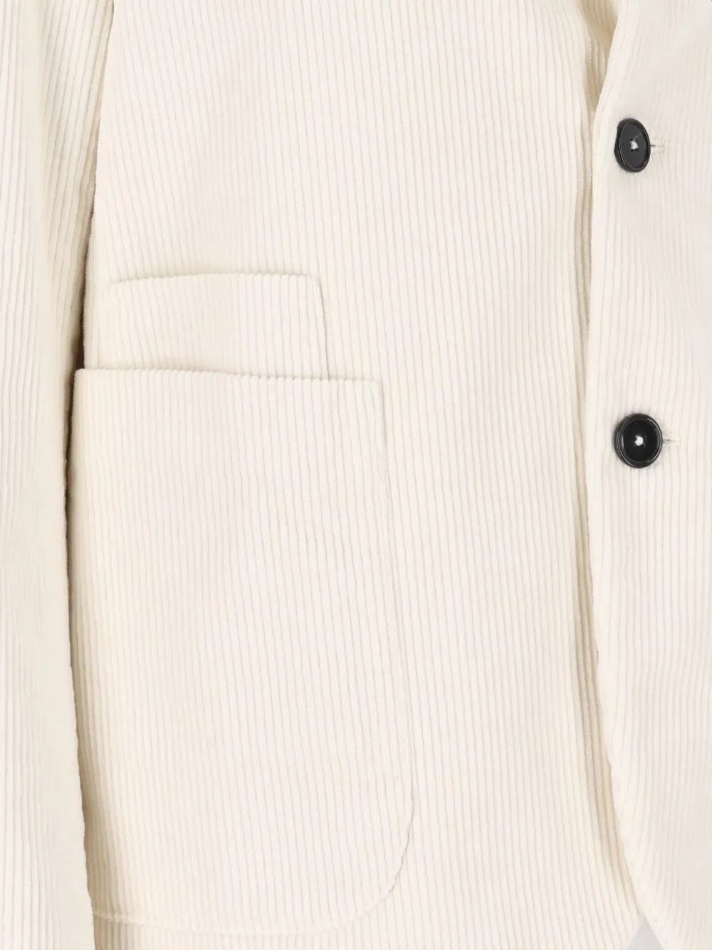 Barena Giacca Sabi ribfluwelen jack met gekerfde revers Beige