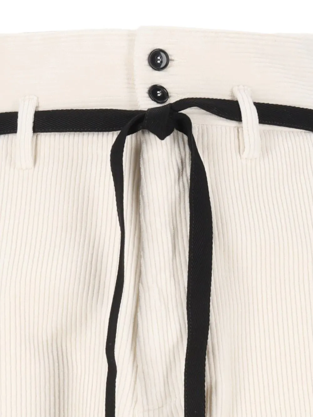 Barena Candiano ribfluwelen broek met ceintuur Beige