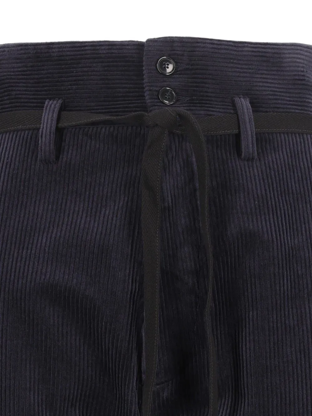 Barena Broek met trekkoordtaille Blauw