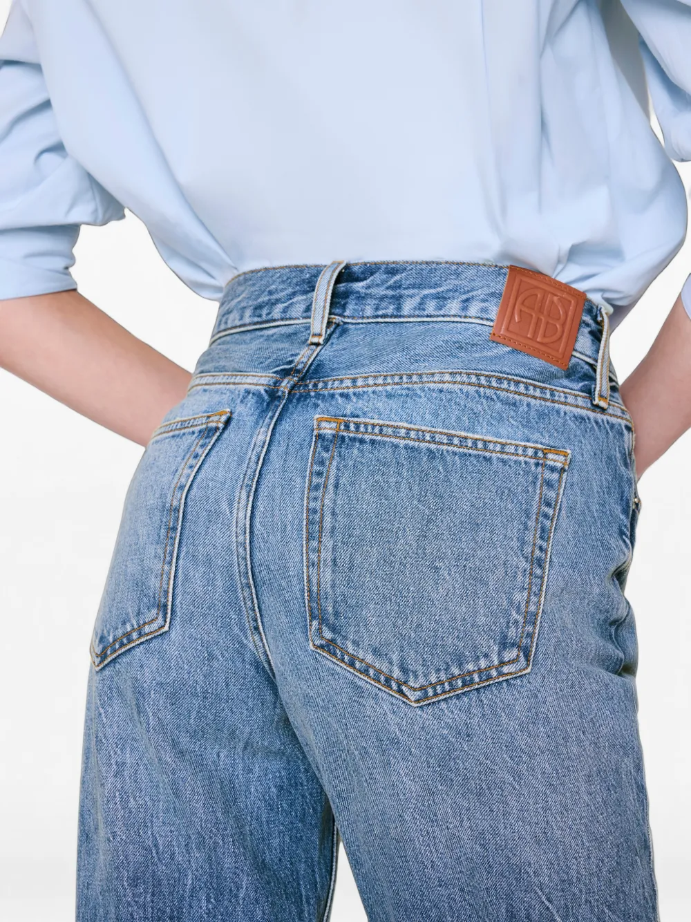 ANINE BING Roy 31" jeans Blauw