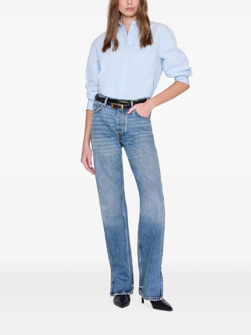 ANINE BING Roy 31" jeans Blauw
