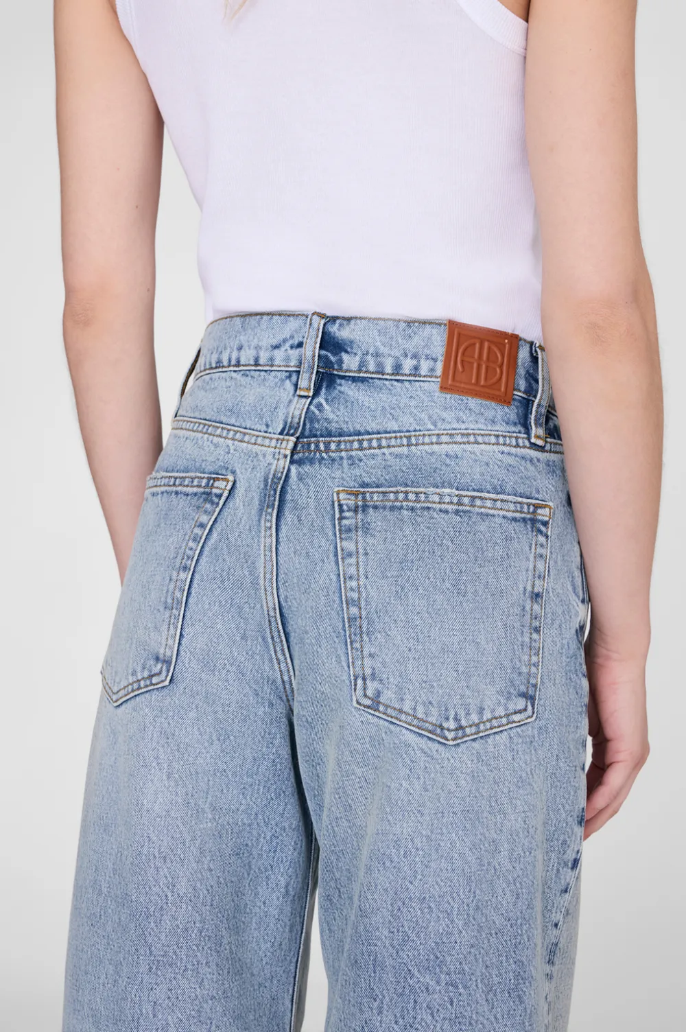 ANINE BING Brie 33" jeans Blauw